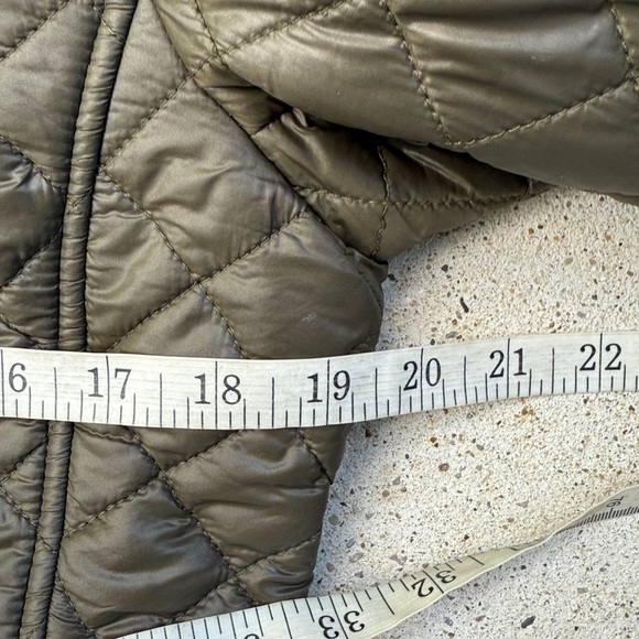 Lauren Ralph Lauren Olive/Black Diamond Quilted Coat with Hood Size Small - Picture 11 of 14